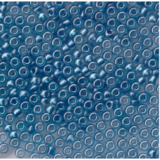 18965-10/0 Бісер Чехія (кришталевий перлиновий бірюзовий темний), упаковка 50 грамів
