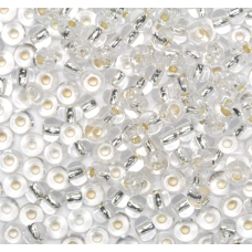 78102 бісер №10 Preciosa (Чехія) 5 грамів. Блискучий сріблястий