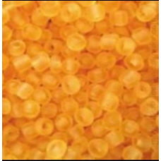 171-10/0-80060 Бісер Чехія (прозорий матовий, жовтий темний), упаковка 50 грамів