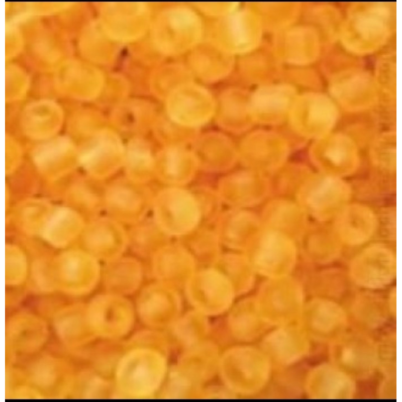 171-10/0-80060 Бісер Чехія (прозорий матовий, жовтий темний), упаковка 50 грамів