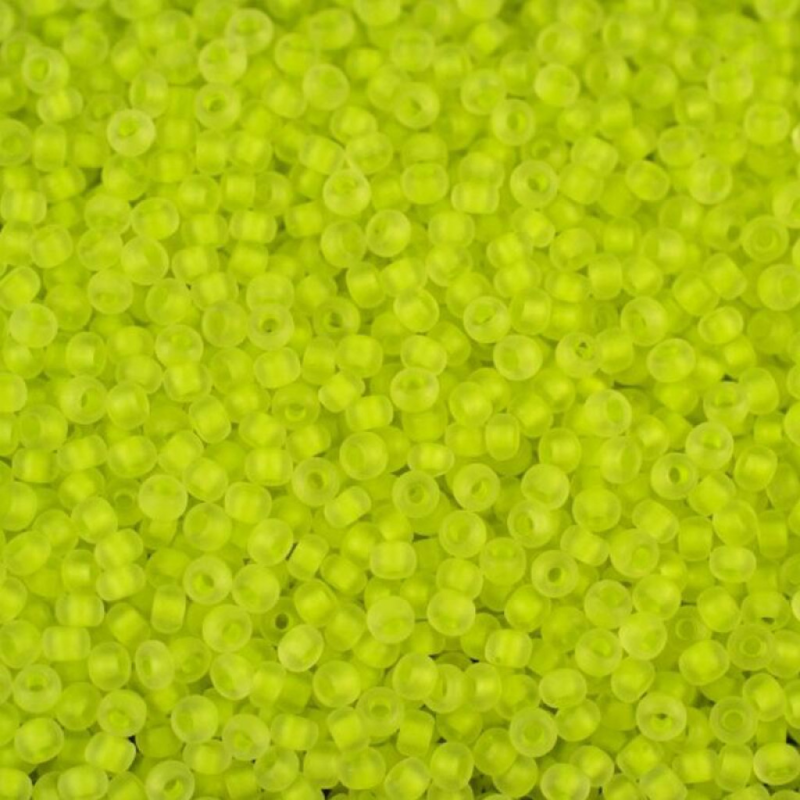 08786 matt бісер №10 Preciosa (Чехія) 5 грамів. Прозорий матовий неоновий