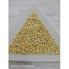 18383 бісер №10 Preciosa (Чехія) 5 грамів. Металізований