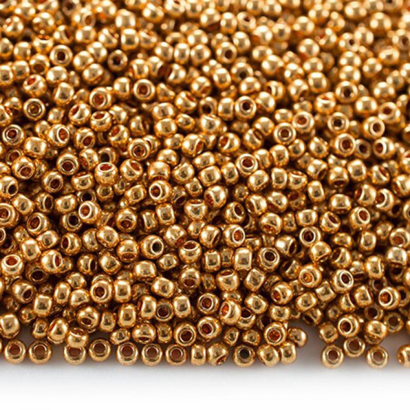 18389 бісер №10 Preciosa (Чехія) 5 грамів. Металізований