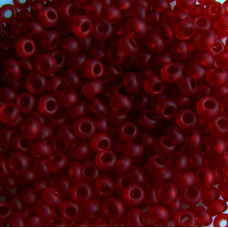 177-10/0-90120 Бісер Чехія (прозорий матовий, бордовий), упаковка 50 грамів