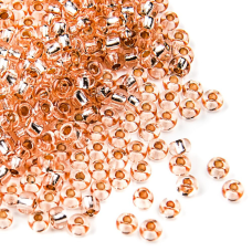 78185 бісер №10 Preciosa (Чехія) 5 грамів. Блискучий із срібною серединкою