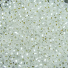 185-10/0-78102 Бісер Чехія (блискучий матовий, сріблястий), упаковка 50 грамів