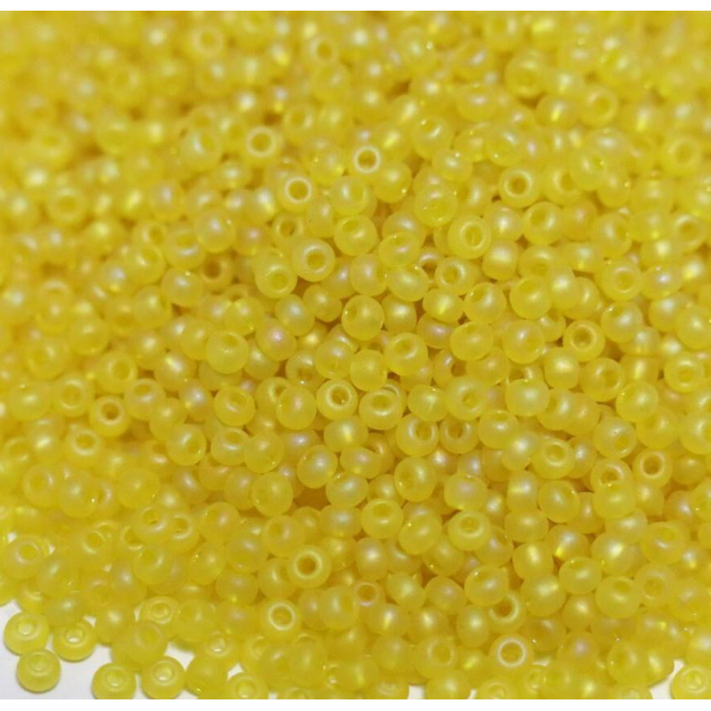 81010 matt бісер №10 Preciosa (Чехія) 5 грамів. Глазурований матовий райдужний