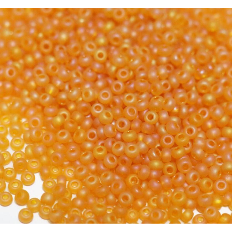 81060 matt бісер №10 Preciosa (Чехія) 5 грамів. Глазурований матовий райдужний