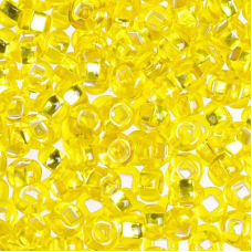 87010 кв бісер №10 Preciosa (Чехія) 5 грамів. Блискучий із срібною квадратною  серединкою