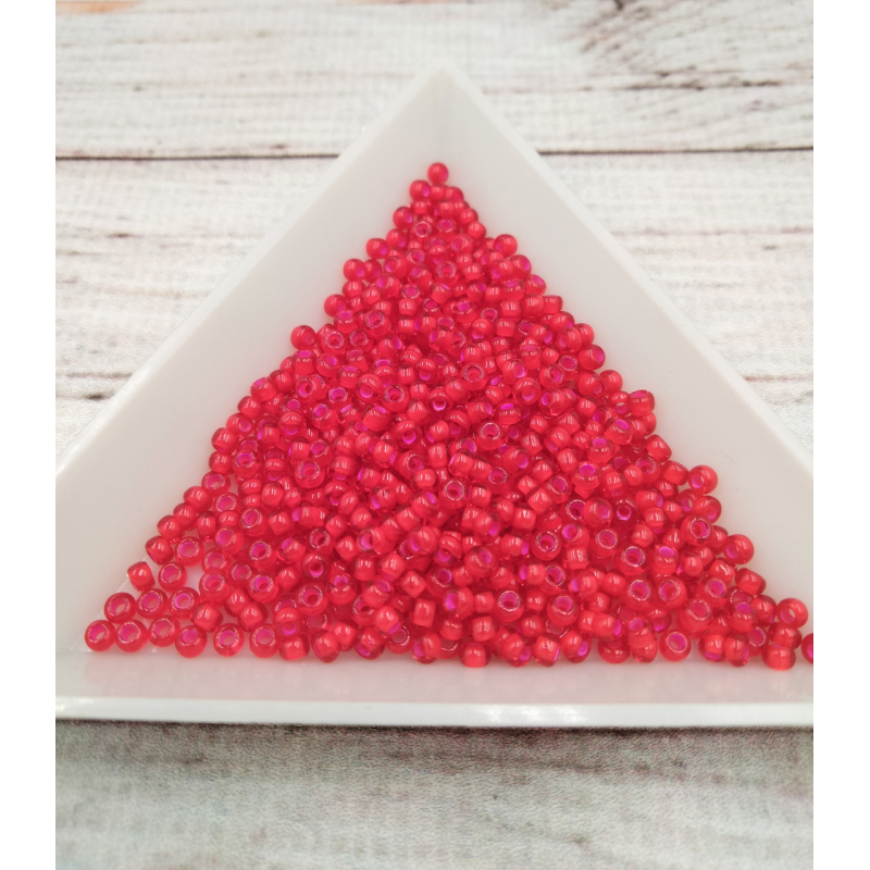 90077 бісер №10 Preciosa (Чехія) 5 грамів. Прозорий профарбований