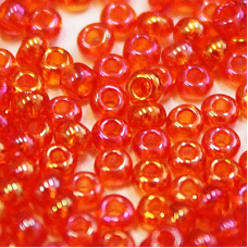 91030 бісер №10 Preciosa (Чехія) 5 грамів. Глазурований райдужний