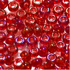 91090 бісер №10 Preciosa (Чехія) 5 грамів. Глазурований райдужний