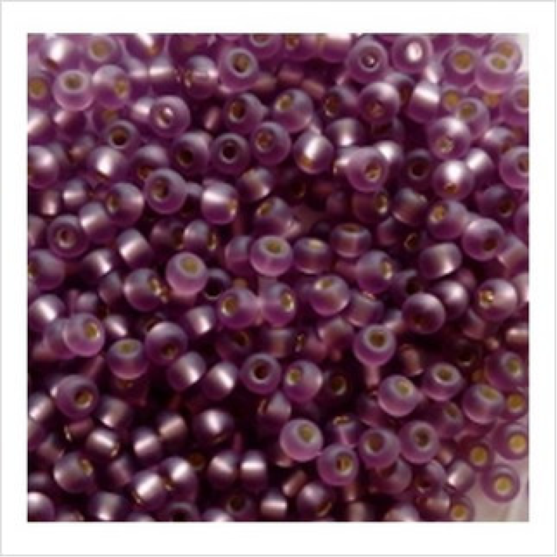 195-10/0-27010 Бісер Чехія (матовий з блискучою серединкою ), упаковка 50 грамів