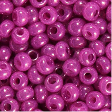 501-10/0-17125 Бісер Чехія (перламутровий, фуксія), упаковка 50 грамів