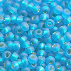 196-10/0-67010 Бісер Чехія (матовий з блискучою серединкою), упаковка 50 грамів