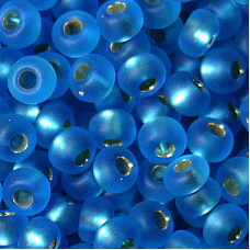 197-10/0-67150 Бісер Чехія (матовий з блискучою серединкою), упаковка 50 грамів