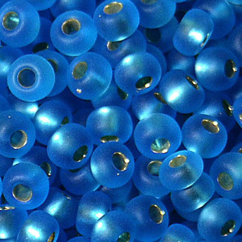 197-10/0-67150 Бісер Чехія (матовий з блискучою серединкою), упаковка 50 грамів