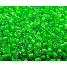 08756 бісер №10 Preciosa (Чехія) 5 грамів. Прозорий неоновий