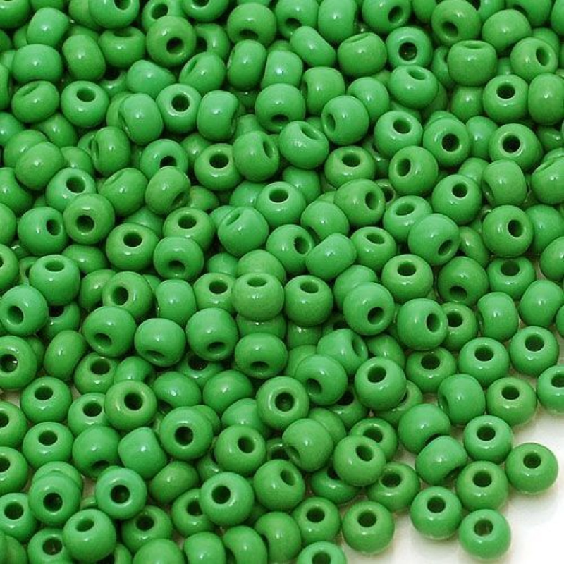 16156 бісер №10 Preciosa (Чехія) 5 грамів. Алебастровий перламутровий