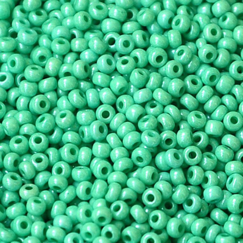 16358 бісер №10 Preciosa (Чехія) 5 грамів. Алебастровий перламутровий