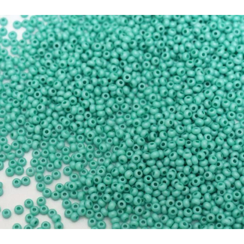 16658 matt бісер №10 Preciosa (Чехія) 5 грамів. Алебастровий перламутровий матовий