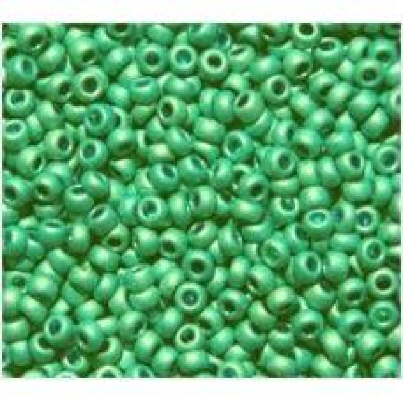 18556 matt бісер №10 Preciosa (Чехія) 5 грамів. Металізований матовий