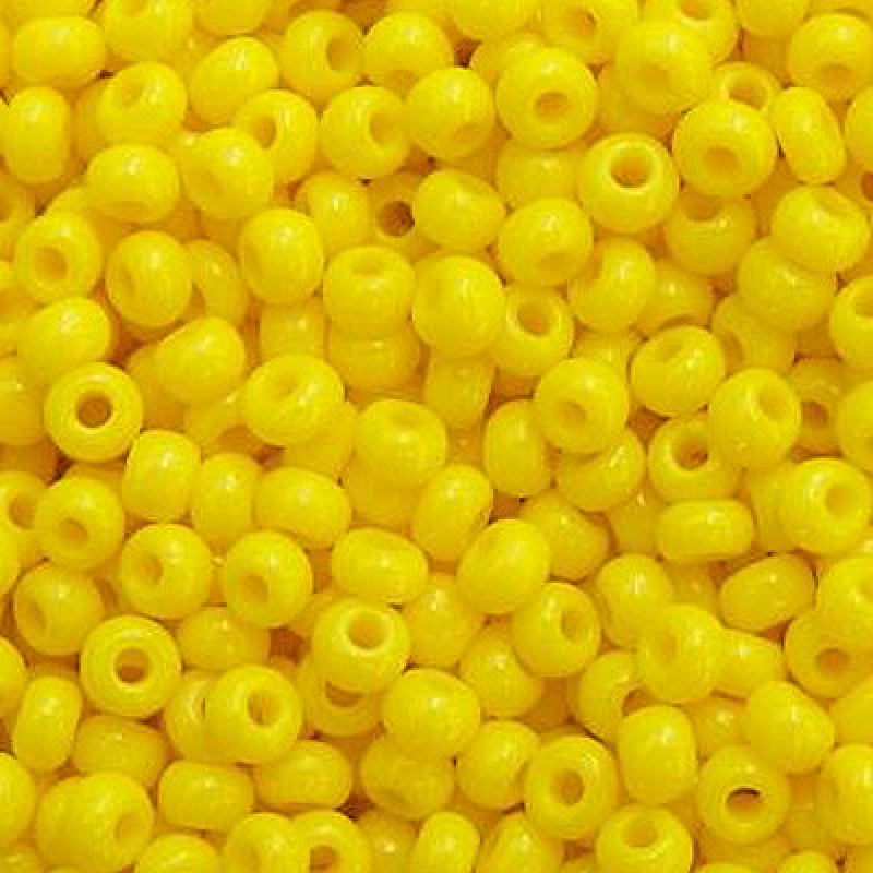 210-10/0-83110 Бісер Чехія (натуральний, жовтий лимонний), упаковка 50 грамів