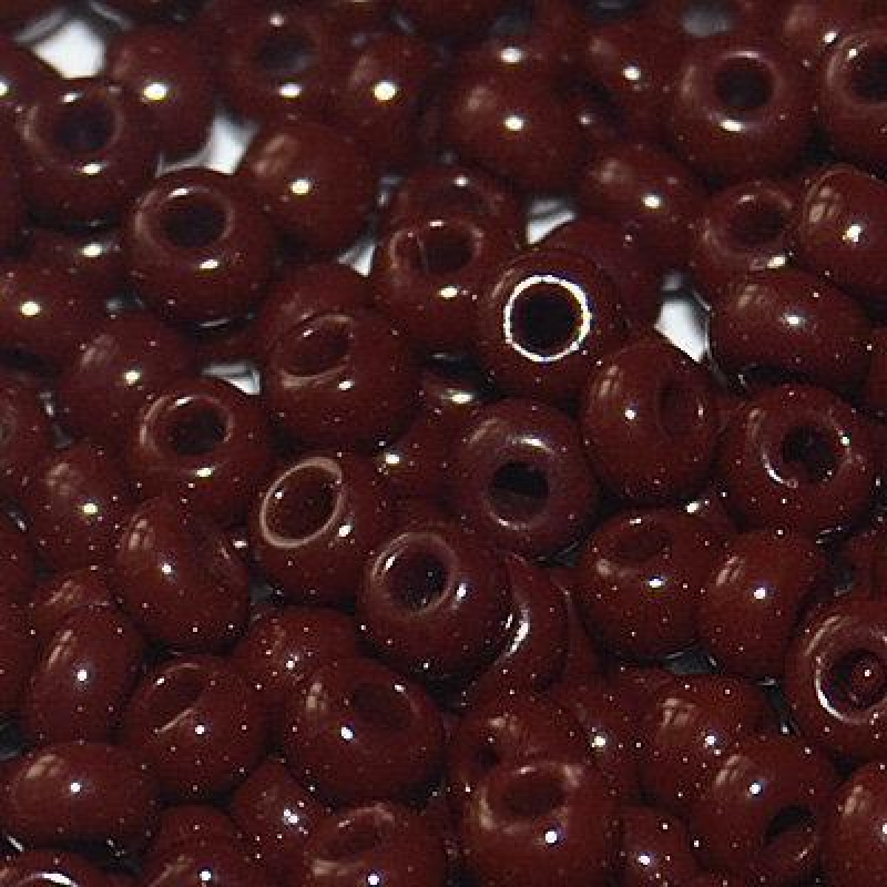 213-10/0-13780 Бісер Чехія (натуральний, коричневий темний), упаковка 50 грамів