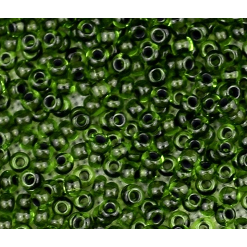 50434 бісер №10 Preciosa (Чехія) 5 грамів. Прозорий профарбований