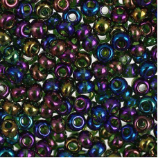 51290 бісер №10 Preciosa (Чехія) 5 грамів. Глазурований райдужний
