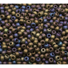 51290 matt бісер №10 Preciosa (Чехія) 5 грамів. Глазурований матовий райдужний