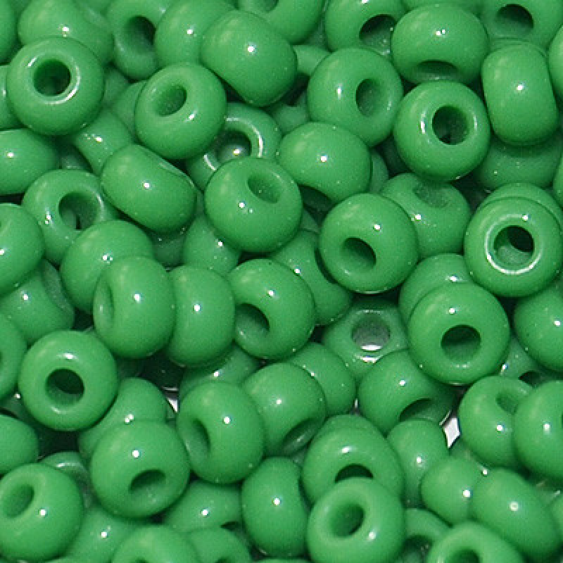 217-10/0-53250 Бісер Чехія (натуральний, зелений), упаковка 50 грамів