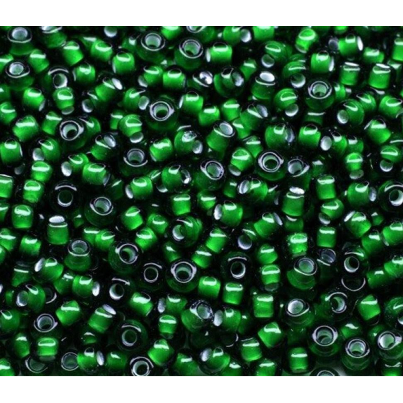 55066 бісер №10 Preciosa (Чехія) 5 грамів. Прозорий профарбований