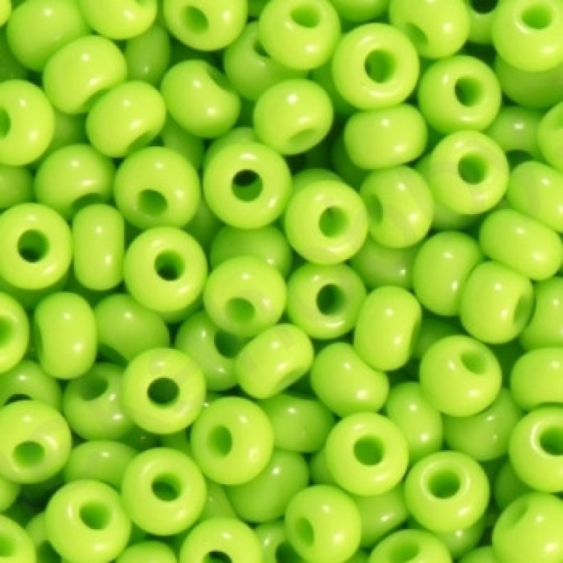 219-10/0-53310 Бісер Чехія (натуральний, салатовий), упаковка 50 грамів