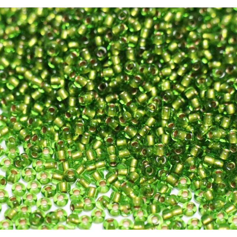 55434 бісер №10 Preciosa (Чехія) 5 грамів. Глазурований з золотою серединкою