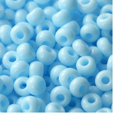 222-10/0-63000 Бісер Чехія (натуральний, блакитний світлий), упаковка 50 грамів
