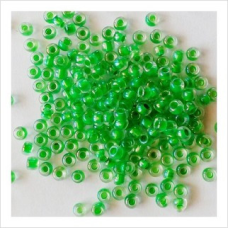 58556 бісер №10 Preciosa (Чехія) 5 грамів. Прозорий профарбований райдужний