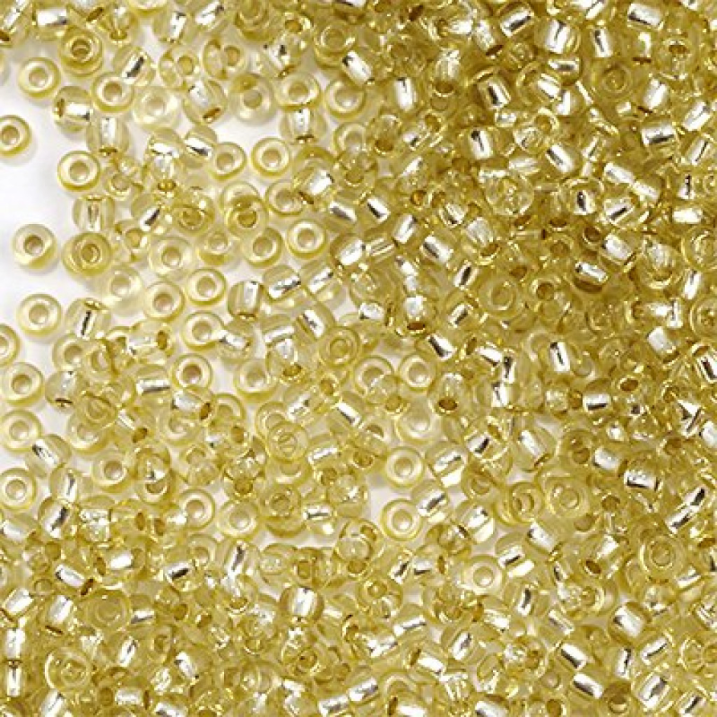 78252 бісер №10 Preciosa (Чехія) 5 грамів. Блискучий із срібною серединкою 78252 бісер №10 Preciosa (Чехія) 5 грамів. Блискучий із срібною серединкою