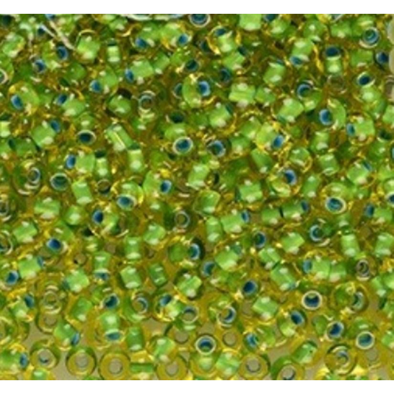 81036 бісер №10 Preciosa (Чехія) 5 грамів. Прозорий профарбований