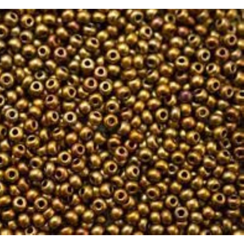 01610 бісер №10 Preciosa (Чехія) 5 грамів. Металізований райдужний