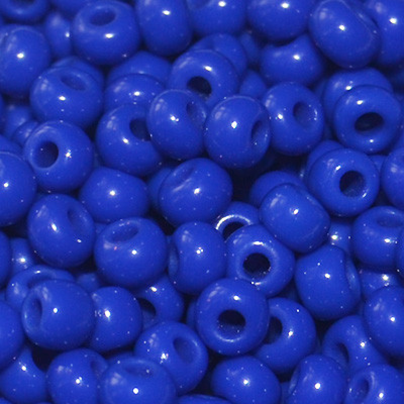 231-10/0-33050 Бісер Чехія (натуральний, синій яскравий), упаковка 50 грамів