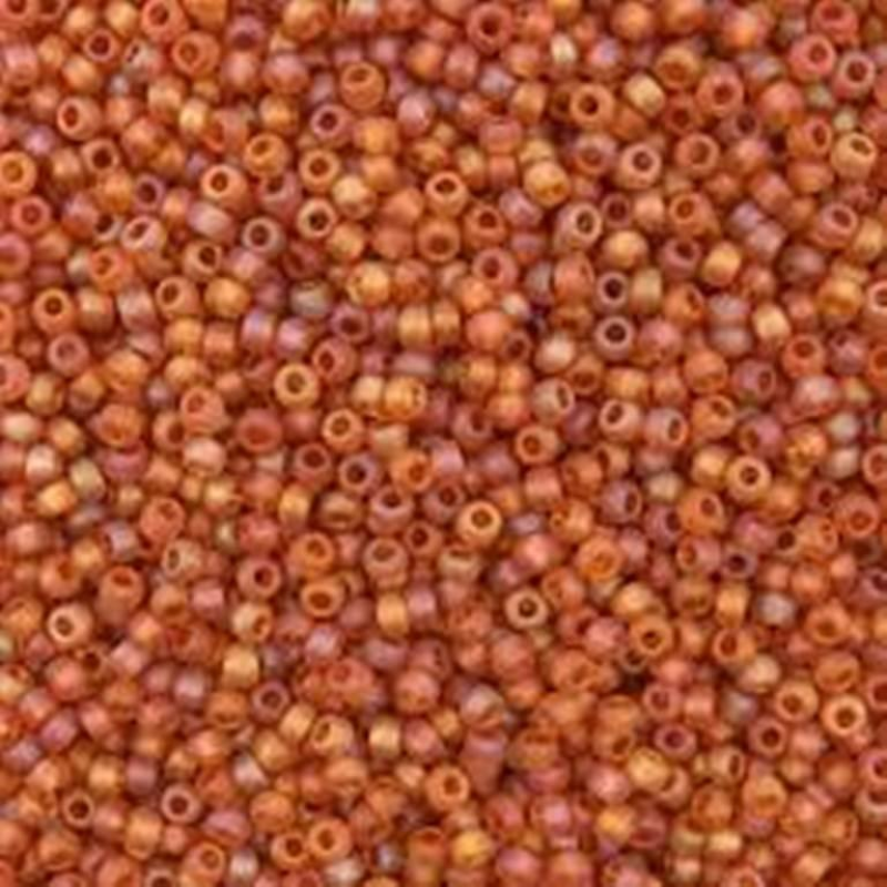 11070 matt бісер №10 Preciosa (Чехія) 5 грамів. Глазурований матовий райдужний