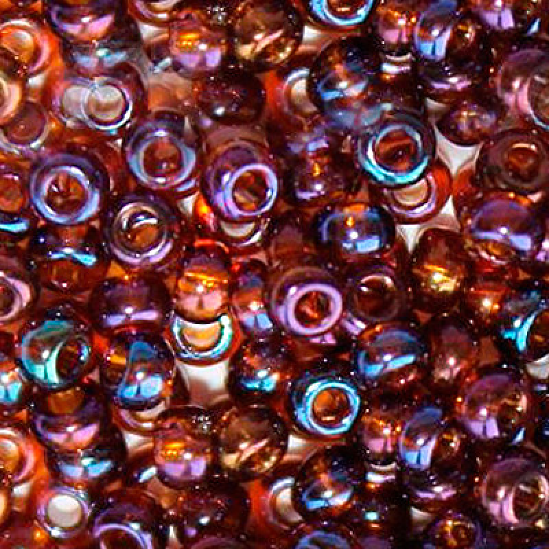 11140 бісер №10 Preciosa (Чехія) 5 грамів. Глазурований райдужний