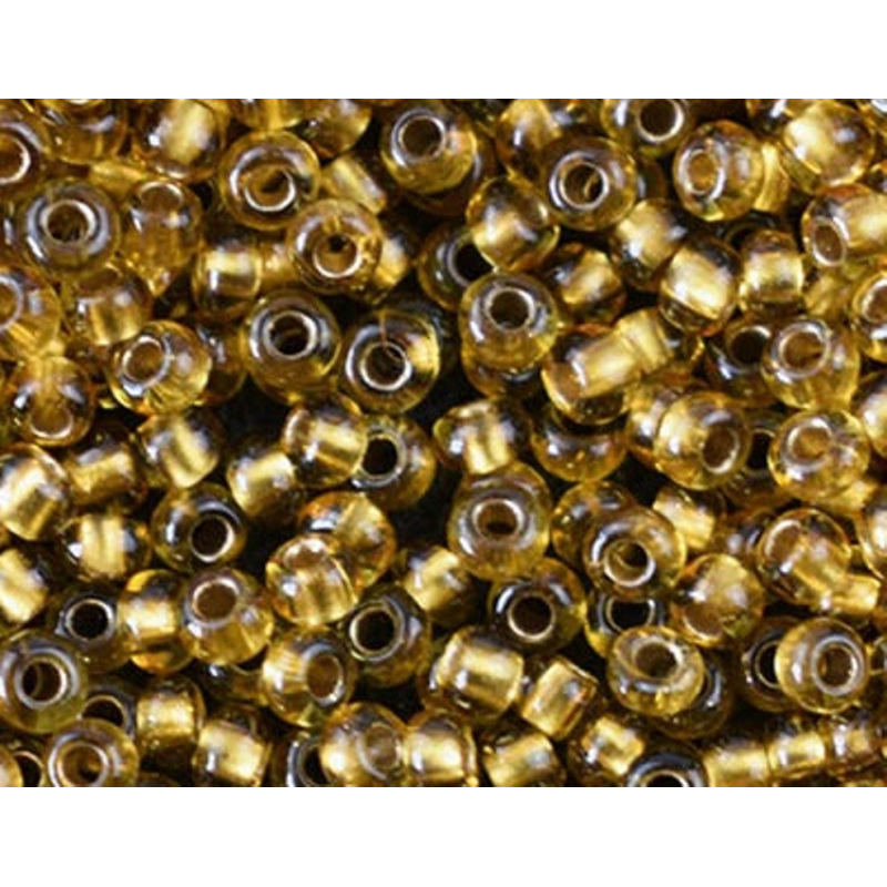 15054 бісер №10 Preciosa (Чехія) 5 грамів. Прозорий профарбований