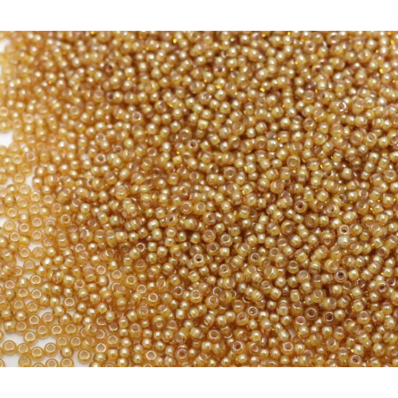15057 бісер №10 Preciosa (Чехія) 5 грамів. Прозорий профарбований