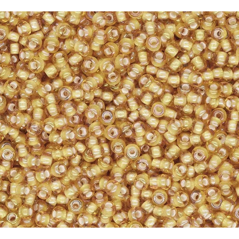 15058 бісер №10 Preciosa (Чехія) 5 грамів. Прозорий профарбований