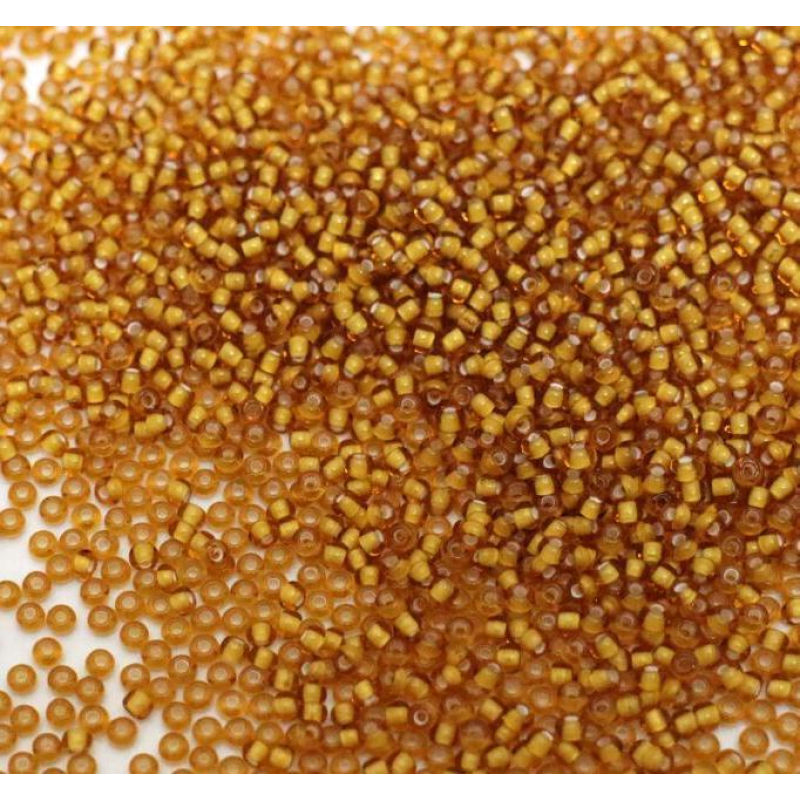 15076 бісер №10 Preciosa (Чехія) 5 грамів. Прозорий профарбований