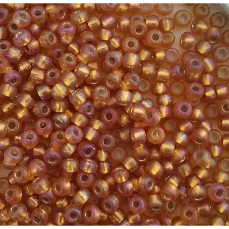 17079 matt бісер №10 Preciosa (Чехія) 5 грамів. Блискучий матовий райдужний