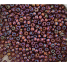 17119 matt бісер №10 Preciosa (Чехія) 5 грамів. Блискучий райдужний матовий