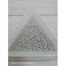 240-10/0-03241 Бісер Чехія (натуральний, сірий світлий пастельний), упаковка 50 грамів